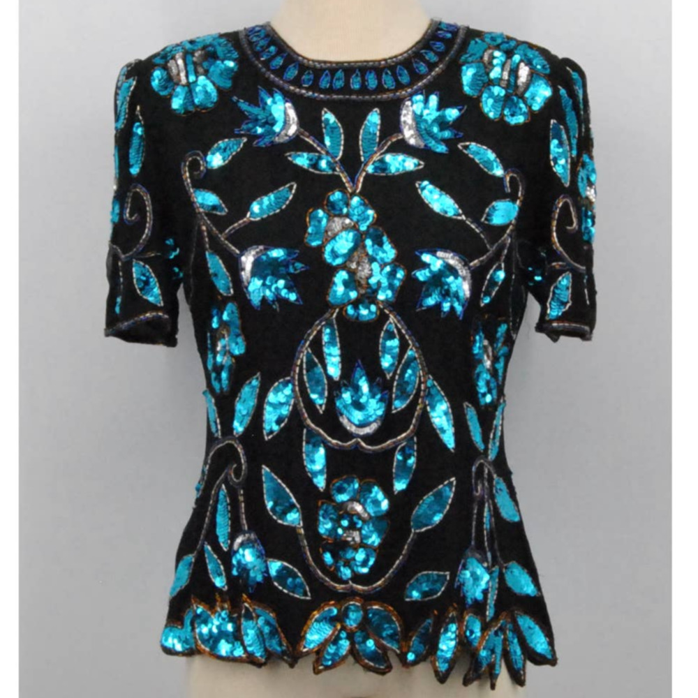 Stenay Sequins and Beaded Blouse